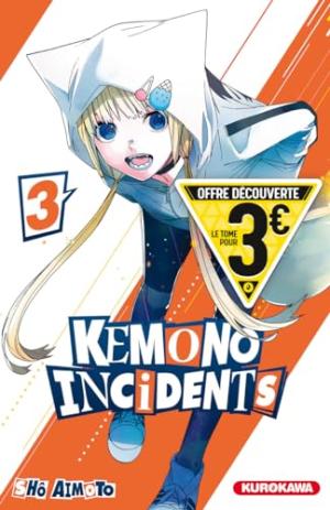 couverture, jaquette Kemono incidents 3 Découverte (Kurokawa) Manga