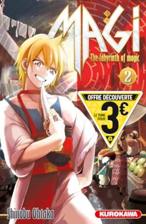 couverture, jaquette Magi - The Labyrinth of Magic 2 Découverte (Kurokawa) Manga