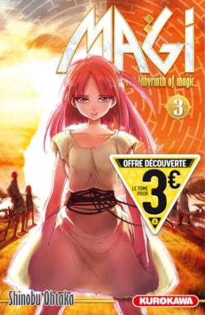 couverture, jaquette Magi - The Labyrinth of Magic 3 Découverte (Kurokawa) Manga