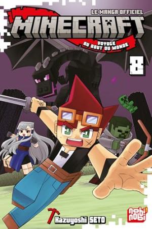 couverture, jaquette Minecraft, le manga officiel - Voyage au bout du monde 8  (nobi nobi!) Manga