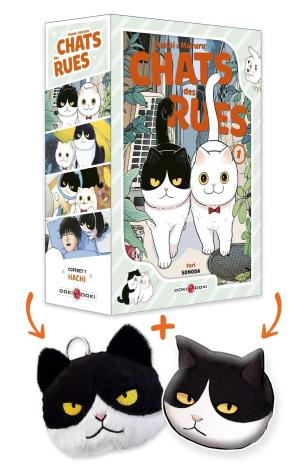 Hachi & Maruru - Chats des rues limitée porte-clés + magnet Manga