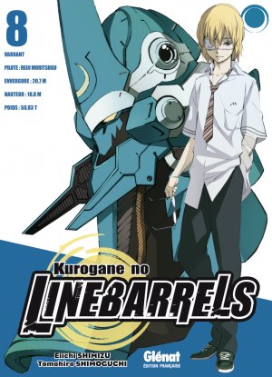 couverture, jaquette Kurogane no Linebarrels 8  (Glénat Manga) Manga