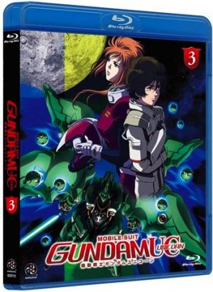 couverture, jaquette Mobile Suit Gundam Unicorn 3 Blu-ray Américain (Bandai US) OAV