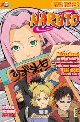 couverture, jaquette Naruto 3 Collector 10 ans (kana) Manga