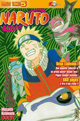 couverture, jaquette Naruto 5 Collector 10 ans (kana) Manga