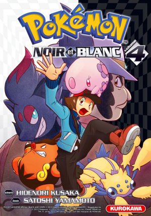 couverture, jaquette Pokémon Noir et Blanc 4  (Kurokawa) Manga
