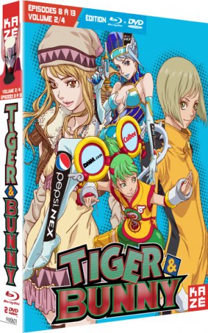 couverture, jaquette Tiger and Bunny 2 Combo DVD + Blu-ray (Kaze) Série TV animée