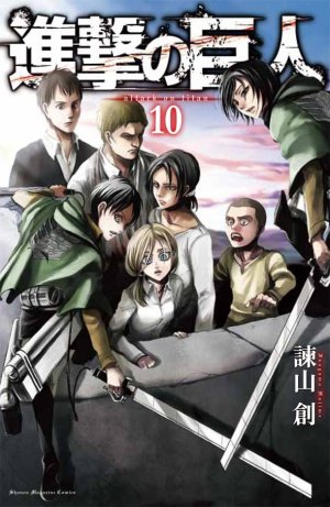 couverture, jaquette L'Attaque des Titans 10  (Kodansha) Manga