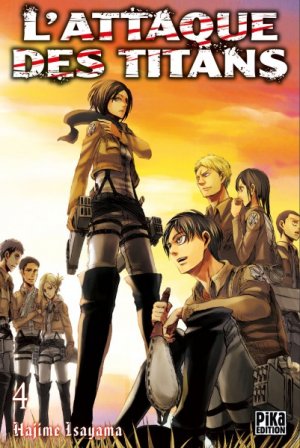 couverture, jaquette L'Attaque des Titans 4  (Pika) Manga