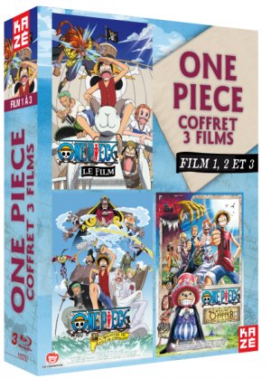 couverture, jaquette One Piece - Films (coffrets par 3) 1 Blu-ray (Kaze) Film