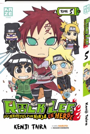 couverture, jaquette Rock Lee - Les péripéties d'un ninja en herbe 5  (kazé manga) Manga