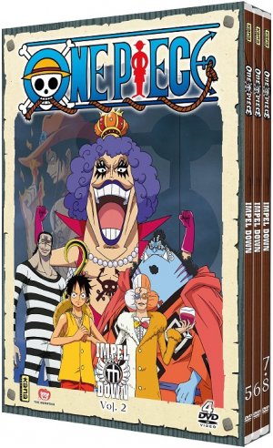 couverture, jaquette One Piece 2 DVD - Saison 9 - Impel Down (Kana home video) Série TV animée