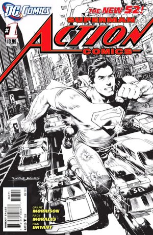 Action Comics 1 - Superman vs the City of Tomorrow (Morales Black And White Variant)