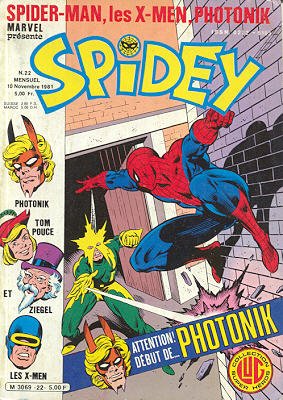 couverture, jaquette Spidey 22 Kiosque (1979 - 1988) (Lug) Comics