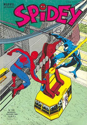couverture, jaquette Spidey 109 Kiosque (1989) (SEMIC BD) Comics