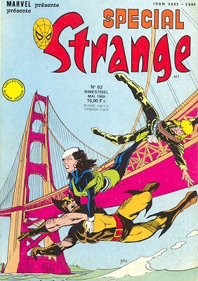 couverture, jaquette Spécial Strange 62 Kiosque (1989 - 1996) (SEMIC BD) Comics