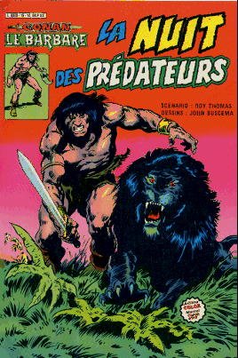 couverture, jaquette Conan Le Barbare 15  - La nuit des prédateursKiosque (1979 - 1984) (Artima) Comics