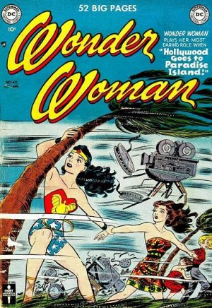 couverture, jaquette Wonder Woman 40  - Hollywood Goes to Paradise IslandIssues V1 (1942 - 1986) (DC Comics) Comics