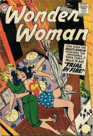 couverture, jaquette Wonder Woman 104  - Trial by fireIssues V1 (1942 - 1986) (DC Comics) Comics
