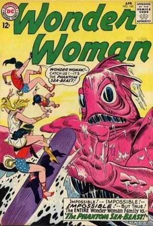 couverture, jaquette Wonder Woman 145  - The Phantom Sea BeastIssues V1 (1942 - 1986) (DC Comics) Comics