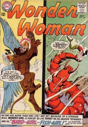 couverture, jaquette Wonder Woman 147  - Bird-Girl - Fish-Girl Issues V1 (1942 - 1986) (DC Comics) Comics