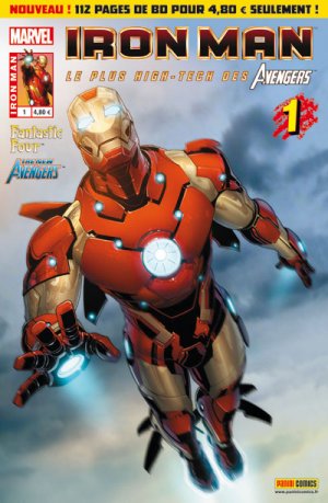 couverture, jaquette Iron Man 1  - 1Kiosque mensuel V3 (2012 - 2013) (Panini Comics) Comics
