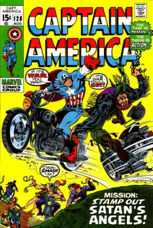 couverture, jaquette Captain America 128  - Misson: Stamp Out Satan's Angels!Issues V1 (1968 - 1996) (Marvel) Comics