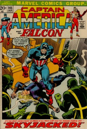 couverture, jaquette Captain America 145  - Skyjacked!Issues V1 (1968 - 1996) (Marvel) Comics