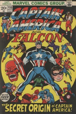 couverture, jaquette Captain America 155  - The Incredible Origin of the OTHER Captain America!Issues V1 (1968 - 1996) (Marvel) Comics