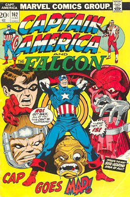 couverture, jaquette Captain America 162  - This Way Lies Madness!Issues V1 (1968 - 1996) (Marvel) Comics