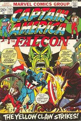 couverture, jaquette Captain America 165  - The Yellow Claw Strikes!Issues V1 (1968 - 1996) (Marvel) Comics