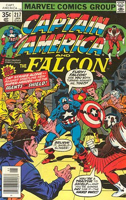 couverture, jaquette Captain America 217  - The Search for Steve Rogers!Issues V1 (1968 - 1996) (Marvel) Comics