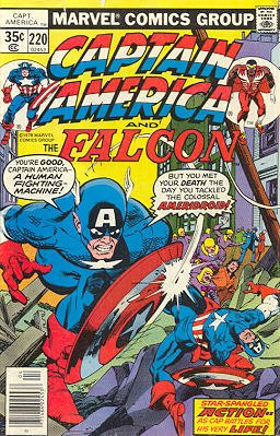 couverture, jaquette Captain America 220  - The Ameridroid Lives!Issues V1 (1968 - 1996) (Marvel) Comics