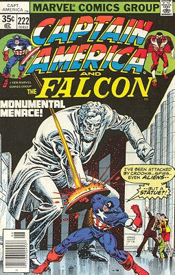 couverture, jaquette Captain America 222  - Monumental Menace!Issues V1 (1968 - 1996) (Marvel) Comics