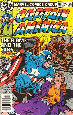 couverture, jaquette Captain America 232  - The Flame and the FuryIssues V1 (1968 - 1996) (Marvel) Comics