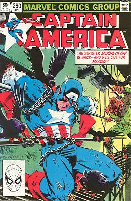 couverture, jaquette Captain America 280  - Sermon of StrawIssues V1 (1968 - 1996) (Marvel) Comics