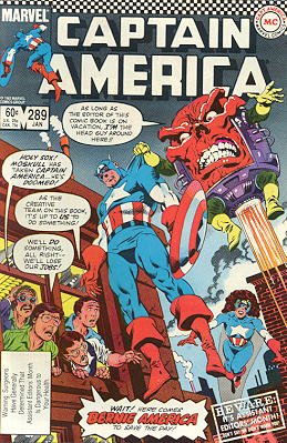 couverture, jaquette Captain America 289  - Tomorrow, the World?Issues V1 (1968 - 1996) (Marvel) Comics