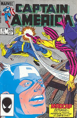 couverture, jaquette Captain America 309  - Nomad Madcap Cap...Issues V1 (1968 - 1996) (Marvel) Comics