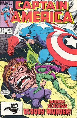 couverture, jaquette Captain America 313  - Mission: Murder MODOK!Issues V1 (1968 - 1996) (Marvel) Comics
