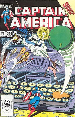 couverture, jaquette Captain America 314  - AsylumIssues V1 (1968 - 1996) (Marvel) Comics