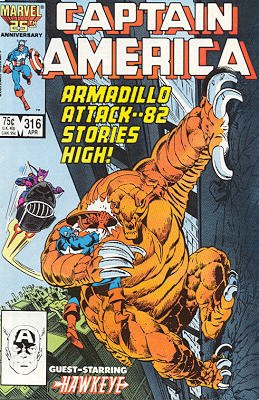 couverture, jaquette Captain America 316  - Creatures of LoveIssues V1 (1968 - 1996) (Marvel) Comics