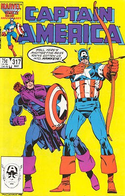 couverture, jaquette Captain America 317  - Death-ThrowsIssues V1 (1968 - 1996) (Marvel) Comics