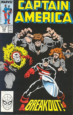couverture, jaquette Captain America 340  - BreakoutIssues V1 (1968 - 1996) (Marvel) Comics