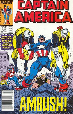 couverture, jaquette Captain America 346  - Ambush!Issues V1 (1968 - 1996) (Marvel) Comics
