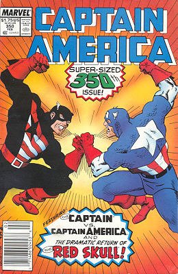 couverture, jaquette Captain America 350  - Seeing RedIssues V1 (1968 - 1996) (Marvel) Comics