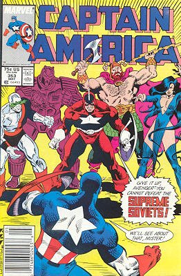 couverture, jaquette Captain America 353  - The Great BearIssues V1 (1968 - 1996) (Marvel) Comics