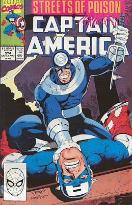 couverture, jaquette Captain America 374 Issues V1 (1968 - 1996) (Marvel) Comics