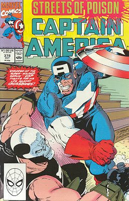 couverture, jaquette Captain America 378 Issues V1 (1968 - 1996) (Marvel) Comics