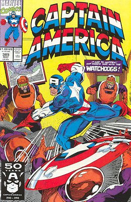 couverture, jaquette Captain America 385 Issues V1 (1968 - 1996) (Marvel) Comics