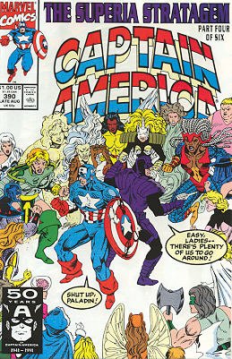 couverture, jaquette Captain America 390 Issues V1 (1968 - 1996) (Marvel) Comics